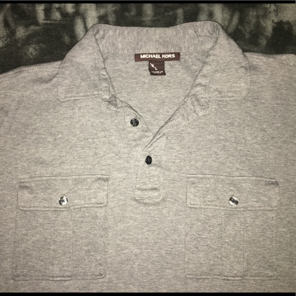 Michael Kors Slim Fit Polo Shirt Mens Size Large